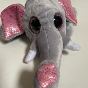 Floppys Gray Elephant Plush with Pink Ears